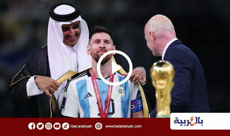 بشت ميسي في نهائيات كأس العالم .. (فيديو)