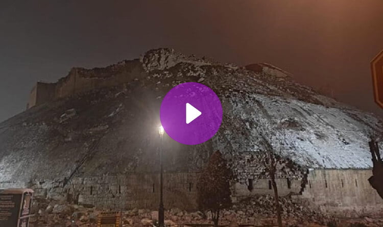زلزال تركيا يُسوّي قلعة غازي عنتاب التاريخية بالأرض