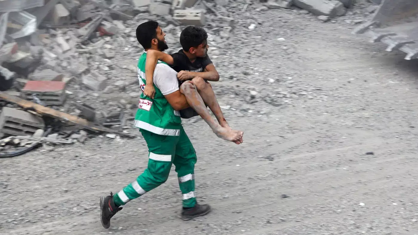 palestine gaza civil defence rescues child rubble 9 oct 2023 afp.jpg 1 1