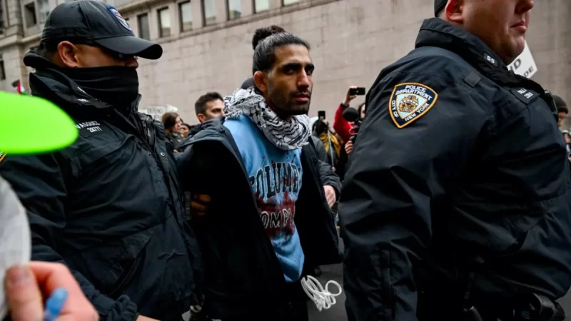us palestine protest arrest nypd february 2024 afp alexi rosenfield.jpg