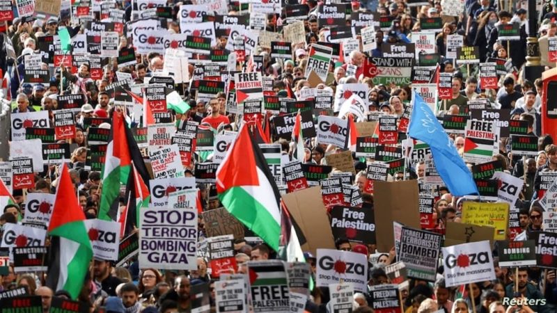 الملايين يتظاهرون حول العالم تضامناً مع الفلسطينيين