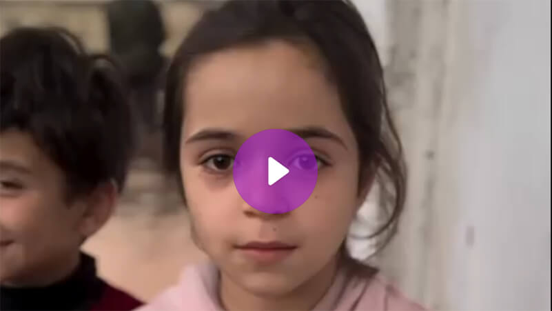 طفلة فلسطينية تختصر المحنة