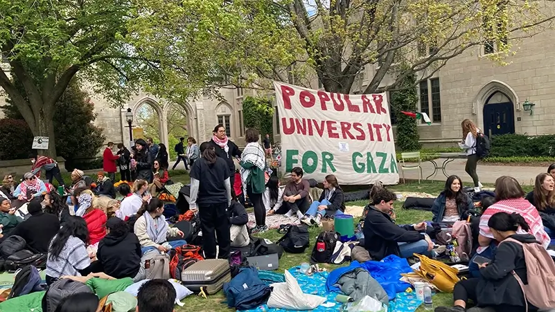 Pro Palestinian students vow to de occupy Princeton after administration halts encampment