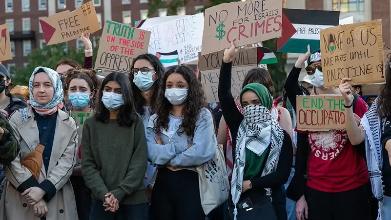 Scholars launch boycott of Columbia University as protests spread across US
