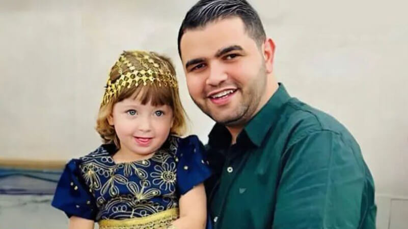 استشهاد الطفلة ملاك حفيدة رئيس المكتب السياسي لحماس إسماعيل هنية متأثرة بإصابتها