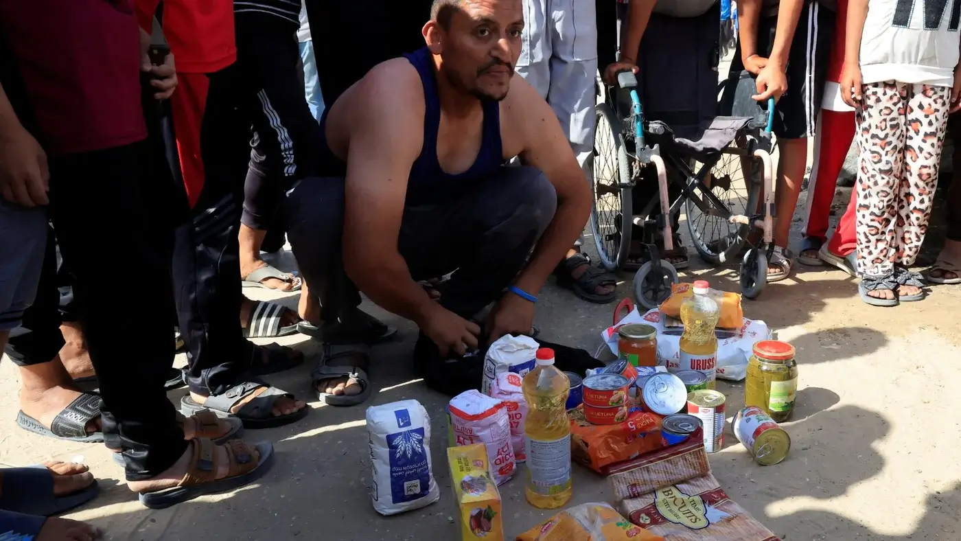 Whats inside the boxes of aid being distributed in Gaza