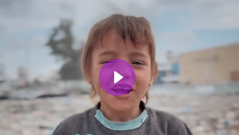 جعانين إحنا. صرخة طفلة فلسطينية من غزة تطالب بفتح المعابر