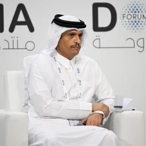 ترند 5 qatar Mohammed bin Abdulrahman Al Thani doha forum 6dec 2025 afp.jpg
